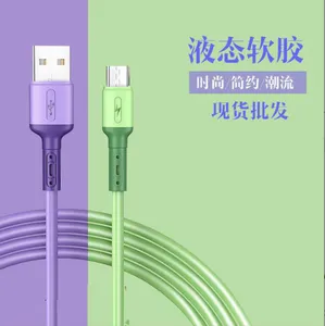 Nieuwe zachte vloeibare siliconen USB Type C -kabel 3a Micro USB -kabels Android Telefoon tablet Snel oplaad Mobiel datum 1m 2m voor mobiele telefoon Samsung LG Xiaomi Huawei Android