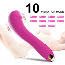 Nieuwe zachte siliconen dildo vibrator voor vrouwen 10 vibratiemodi vrouwelijke vagina anale stimulator snel orgasme erotische volwassen seksproducten 230316