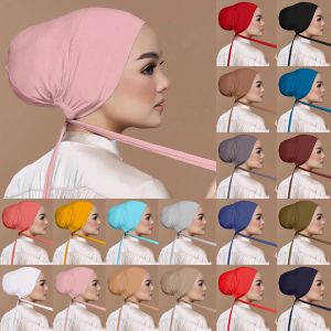 Nouveau chapeau turban musulman modal modal doux Capes de hijab intérieur