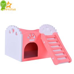 Nouveau Solide Hamster Maison Cages Rat Petit Animal De Compagnie Nid De Couchage Hamster Cage Rat Maison Hamsters Guinée Cochon Maisons Accessoires Pour Animaux ZG0003