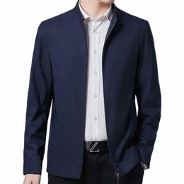 Veste de luxe pour hommes, veste de Busin de qualité solide, Blazer de luxe décontracté pour hommes, veste à fermeture éclair, manteau de bureau Dr, printemps automne, nouveaux vêtements d'extérieur f9IJ #