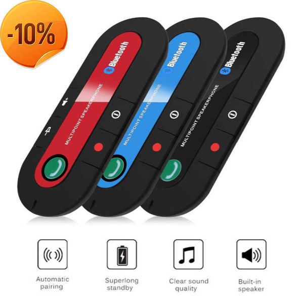 Nouveau haut-parleur 4.1 + Edr Kit de voiture mains libres compatible Bluetooth sans fil + Clip pare-soleil Lecteur de musique MP3 Récepteur audio d'alimentation USB