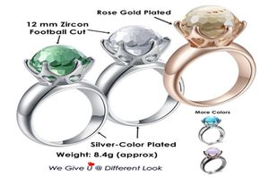 Nouvelle coupe spéciale Solitaire Women Love Anne de mariage Green White Champagne Zircon 6 Prawn Crown Jewelry WA11498W2902956