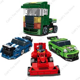 Nieuw Speed Championship F1 Super Sports Racing Bouwstenen MOC Small Vehicle Car Classic Model Bricks Toys For Kids Gifts