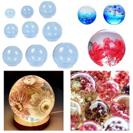 Moules sphère ronde en Silicone, boule cosmique, moule en résine époxy, pendentif 3D, outil d'art, bijoux faits à la main, résine