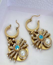 Nouvelles boucles d'oreilles araignée rétro Bronze boucle d'oreille célébrité femme crâne femmes Punk personnalité boucles d'oreilles 9597782