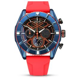 New Sport Mens Watch Chronograph Quartz Movement Watches For Men Leather Sport Racing F1 Man Wristwatch Montre de Luxe Designer Wrist Wrists Tourbillons Relogio