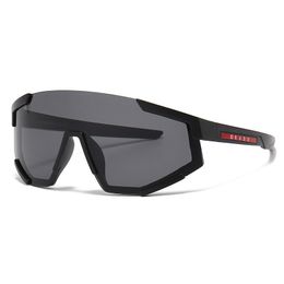 Nouveaux Sports Cyclisme Lunettes de soleil Designer de luxe Verres polarisés Lunettes de soleil pour hommes et femmes Mode Grand cadre Panneau intégré Miroir de nuit S04W