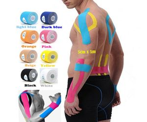 Nouveaux sports Kinesio muscle autocollant kinesiology ruapet Coton Elastic Adhesive Muscle Bandage Care Physio Swury Buthing Support 5cm x 6096329