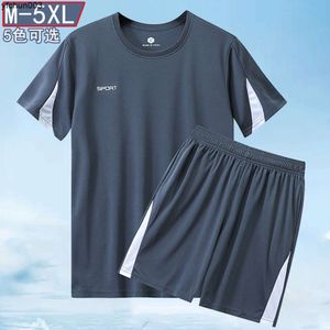 Nieuw sportpak Mens Summer Sportswear korte mouwen T-shirt Fitness Running Quick Drying Ball