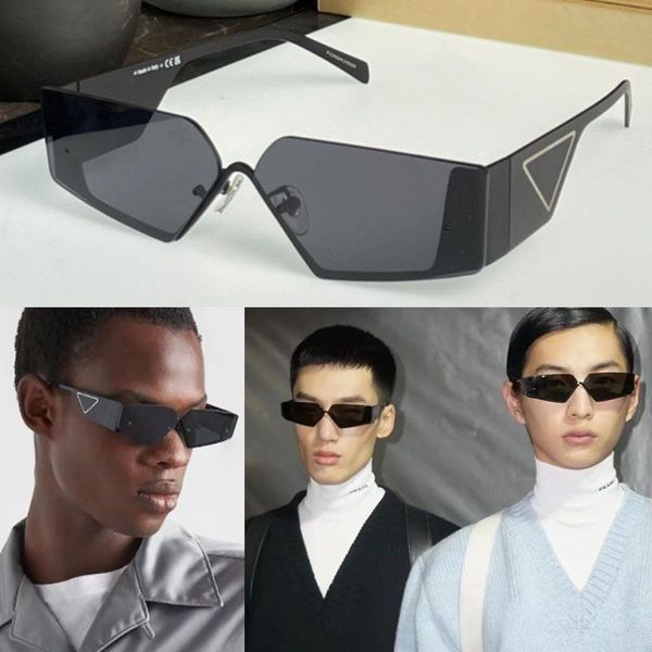 Nouvelles lunettes de soleil de sport polarisées noires lunettes à monture semi-sans monture SPR58Z Designers de marque pour hommes et femmes conduisant des lunettes de soleil de piste de pêche UV400 occhiali da sol