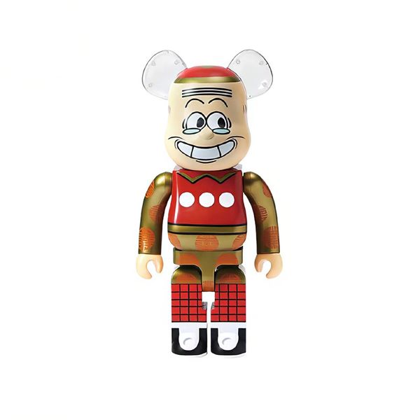 Nouveau spot jeu bearbrick 400% année lunaire vieil homme bloc de construction violence ours main poupée de mode 28CM