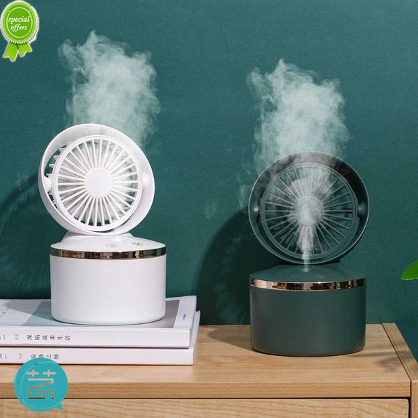 Nuevo ventilador de pulverización USB Home Office Reposición Humidificador Ventilador Hesktop Fan Mini Water Mist Fan