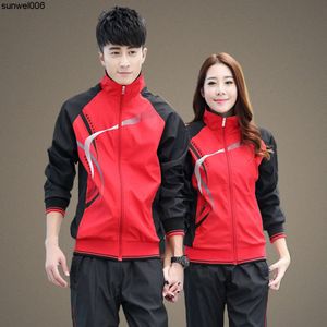 Nieuwe lente en herfst paar sport vrijetijdspak heren dames games kostuum student schooluniform groepsuiterlijk