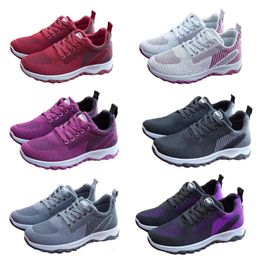 Nouvelles chaussures de sport de tissage volant de printemps et d'automne pour hommes et femmes, chaussures de course à la mode et polyvalentes, chaussures de marche décontractées respirantes en maille 41