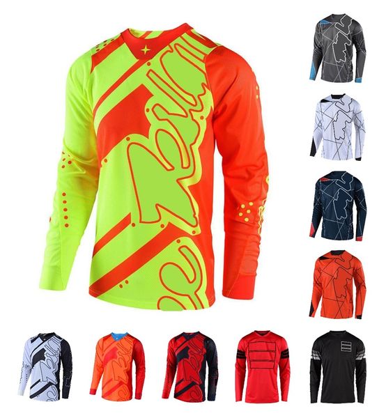 Camiseta de Motocross para hombre, Camiseta larga de carreras de motos todoterreno, camisetas de ciclismo de secado rápido para motociclista de montaña de verano