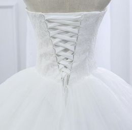 Nieuwe lente en zomer 2017 hot fashion meisje prinses merk bruidskleding sexy lace up kleding de stijl formele trouwjurken