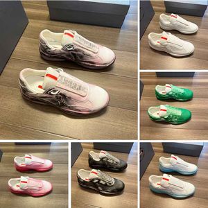 Nieuwe lente en zomer casual schoenen Cass x Americas Cup Sust4in Sneakers vrouwen mannen buiten demping hardloopschoenen merk driehoek logo