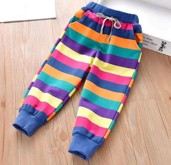 Nouveau printemps automne bébé pantalons garçons vêtements enfants pantalons bébé filles enfants salopette garçon longueur pantalon A007