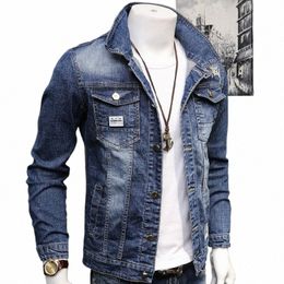 Nouveau Printemps Automne Cott Broderie Lettre Designer Homme Vêtements De Luxe Jeunes Moto Denim Vestes Manteaux Manteau f1pr #