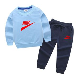 Nouveau printemps automne enfants vêtements ensembles enfants décontracté 2 pièces costume pantalon bébé ensemble garçons sport costume outwear 1-13 ans