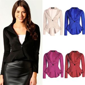 Nieuwe lente herfst vrouwen zomer stijl blazer europa slanke dovetail onregelmatige pak ol jas vrouwen plus size feminino korte blazers 5 kleuren