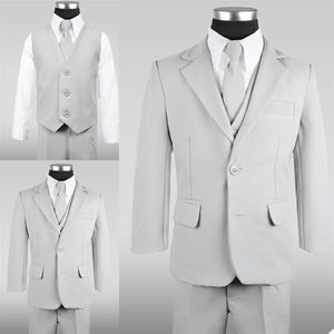 Nieuwe Lente Jongen Formele Pakken Diner Smoking Jongetje Bruidsjonkers Kids Kinderen Voor Wedding Party Prom Pak Formele Slijtage 3 pcs283N