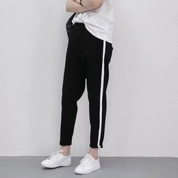 New Spring Ladies Sports Trousers Elastic Waist Outdoor Running Pants students Unisex Jogging Pants Training xso4#