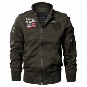 Nouveau printemps style militaire pilote aéroporté veste hommes veste de vol tactique automne drapeau américain armée de l'air moto vêtements d'extérieur Cott D1Xu #