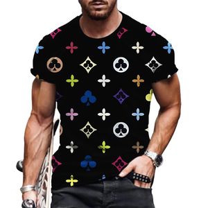 Nouveau printemps/été hommes et femmes mode de loisirs à manches courtes col rond T-shirt vêtements de rue impression numérique 3D Fas 240307