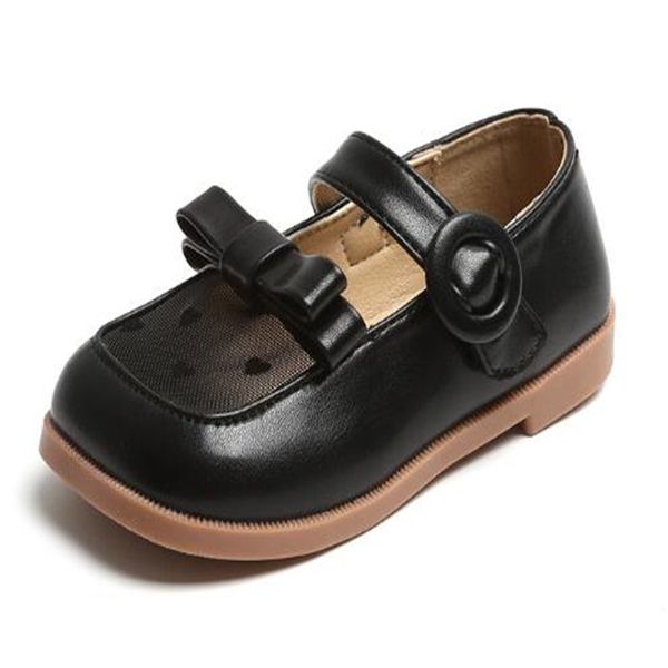 Nouveau printemps/été chaussures de sport enfants décontracté chaussures pour enfants filles en cuir véritable respirant creux semelle souple arc princesse chaussures