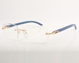 Nouveau cadre de lunettes régulières carré 3524022 Jamens en bois naturel et 58 mm de lentilles coupées d'épaisseur 30mm3212095