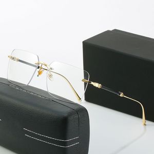 Nieuwe vierkante zonnebrilmonturen luxe MABACH man 24K Plating Gradiënt blauw Optische brillen Noble Schaarse brillen Italië ontwerper 251x
