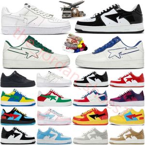 Nouveau sta sk8 hommes femmes chaussures décontractées sta basse camo étoiles triples blanc argent vert rouge noir jaune baskets en orange