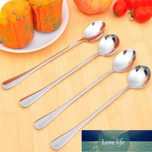 Nueva Cuchara de Café de Acero Inoxidable Cucharillas de Mango Largo Cocina Cubiertos para Beber Caliente Dropshipping Precio de fábrica diseño experto Calidad Último Estilo Original