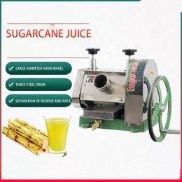 Nieuwe roestvrijstalen handsuiker machine handmatige suikerriet gember juicer suikerriet squeezer commercieel huishouden