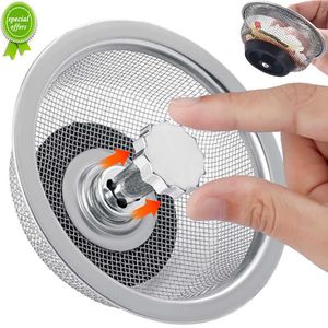 Nouveau filtre d'évier de cuisine en acier inoxydable bouchon de vidange lave-vaisselle évier crépines d'égout salle de bain drains de sol attrape-cheveux outils filtre