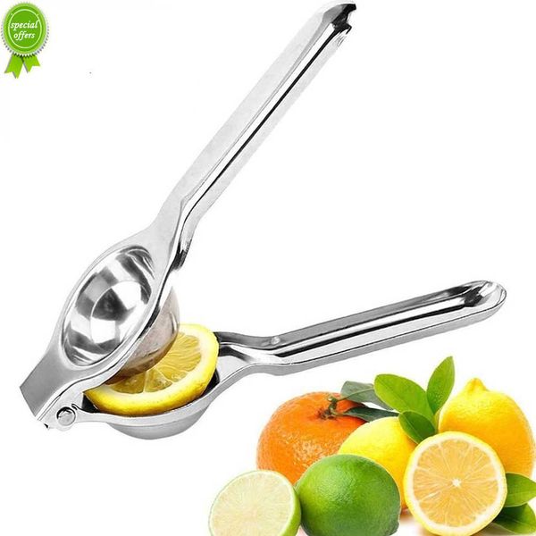 Nuevo exprimidor de limón de acero inoxidable, exprimidor Manual de mano, herramientas de cocina para Lima, limón, naranja, exprimidor de frutas, exprimidor de cítricos