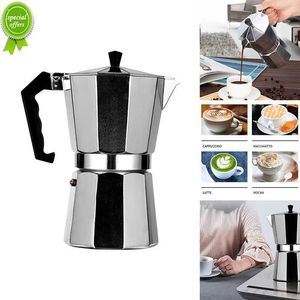 Nouveau en acier inoxydable octogonal Moka Pot octogonal Pot cafetière cafetière cuisson café cuisine outils cuisinière cafetière