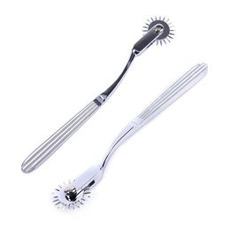 Nieuwe Rvs Pinwheel Naalden Wiel Roller Submissve Fetish sexy Slave Marteling Kit Speelgoed Tepel Clitoris BDSM Lesbische