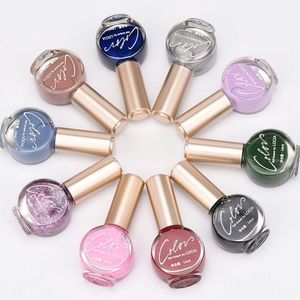 New Stamping Nail Polish Long Lasting Quickly Dry Pure And Glitter Nail Lacquer Sweet 50 Colors Stamp Enamel Paint 14ml Free Shipping