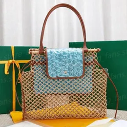 Nouveaux sacs étoiles Fashion Foot's Tote Sacs avec Grid Grid High Capace Handbags For Holiday Beach Style 34x23cm 23455