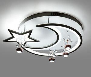 Nieuwe Star Moon Acrylic Modern LED Plafond Kroonluchter Lichten voor Woonkamer Slaapkamer Home Dec Lampara de Techo LED Myy