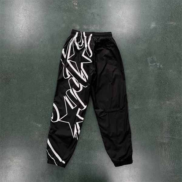 Pantalon de jogging Star Ustic Megashuku pour hommes, en Nylon, brillant, noir, gris, vert, lettres brodées, pantalon de sport de course, nouvelle collection