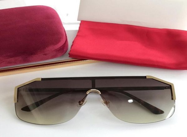 Nouveau Starstyle Lovers Pilot BigSquare Integrated Sunglasses GG0291S pour Unisexe UV400 Fashion Euroam Metal Glasse FOLLSET CASE3942172