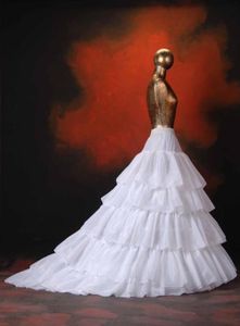 Nouveau Stayle blanc ivoire 5 couches jupon de mariée robe de bal en Tulle jupons longs sous-jupe de mariage pour soirée robe de mariée 3229555