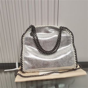 Nouveau Stella 7A grand sac fourre-tout sac de designer pour femme noir or argent chaîne de luxe shopping sac à main messager en cuir bandoulière fourre-tout pour dame to02