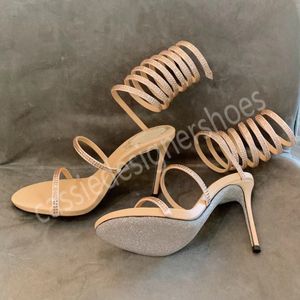 Nieuwe Stiletto Hakken Cross Band Designer Sandalen voor Dames Open Teen Echt Leer Slip-on Mode Dames Sexy Pumps Maat 35-42 Elegante Sexy Vrouwelijke Hakken Jurk Schoenen