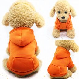 Nouveau Stock vêtements pour animaux de compagnie vêtements pour petits chiens vêtements chauds pour chiens manteau chiot tenue pour animaux de compagnie pour grands sweats à capuche Chihuahua