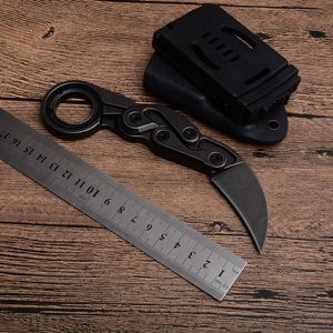 New Stone Washed M390 Caswell Karambit Claw Tactical Folding Knives Outdoor Camping Hunting Survival Pocket EDC Tools Xmas Gift